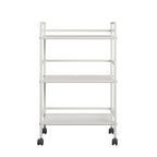 Avenue Greene Emerald 3 Shelf Metal Rolling Utility Cart