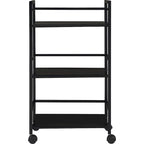 Avenue Greene Emerald 3 Shelf Metal Rolling Utility Cart