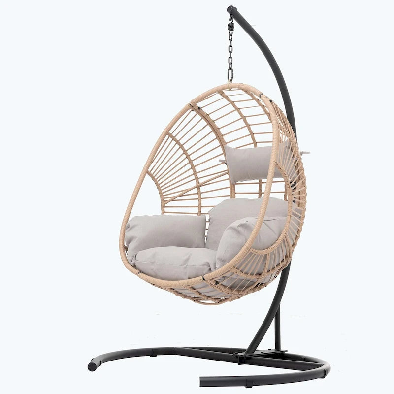 High Quality Wicker Swing Egg Chair Great for Indoors&Outdoors - N/A