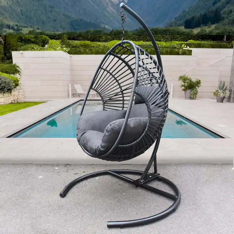 High Quality Wicker Swing Egg Chair Great for Indoors&Outdoors - N/A
