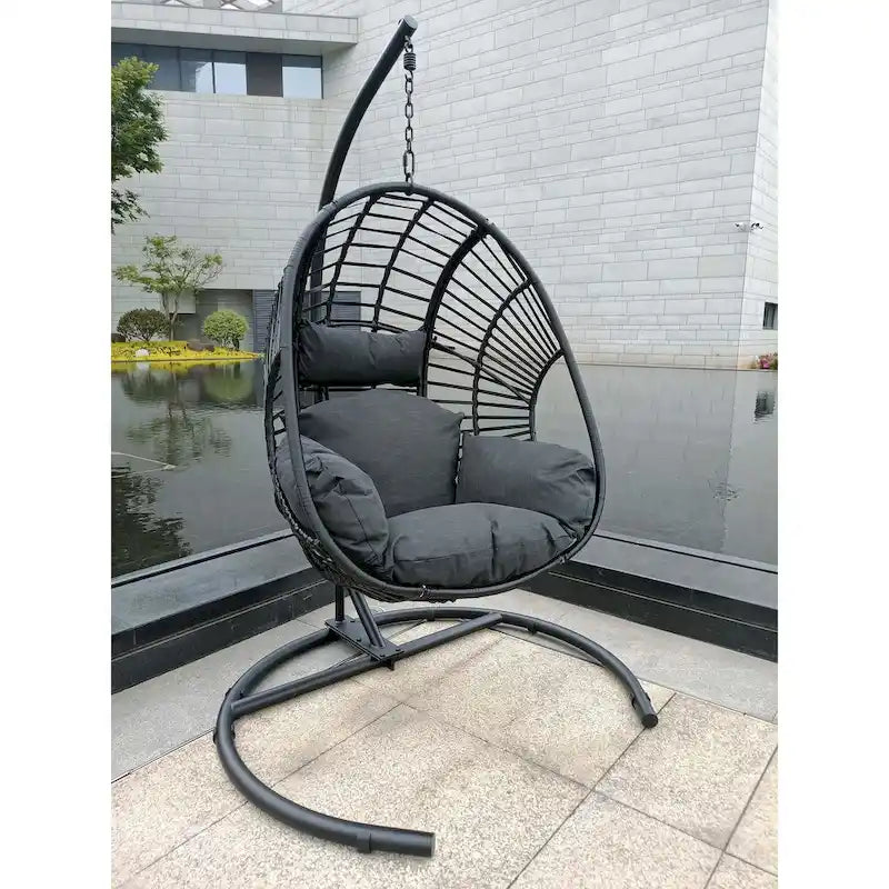 High Quality Wicker Swing Egg Chair Great for Indoors&Outdoors - N/A