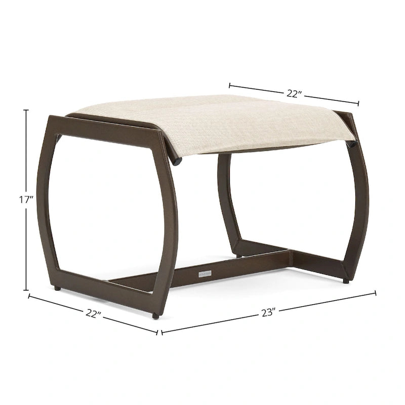 Key West Padded Sling Ottoman