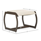 Key West Padded Sling Ottoman