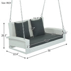 Wicker Hanging Porch Swing