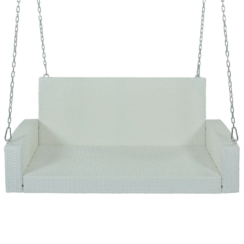 Wicker Hanging Porch Swing