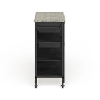Porch & Den Ringsby Wooden 3-shelf Kitchen Cart