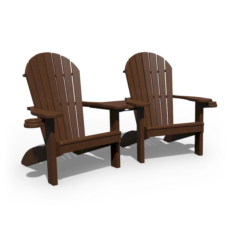 Poly Adirondack Companion Chair Set