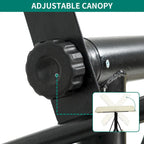 3 Person Metal Porch Swing with Canopy