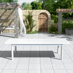 DESwan 108 in. x 39 in. Extendable Rectangular Aluminum Outdoor Dining Table