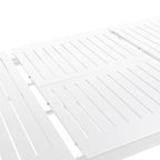 DESwan 108 in. x 39 in. Extendable Rectangular Aluminum Outdoor Dining Table