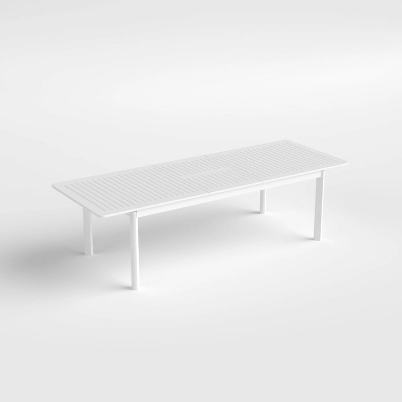 DESwan 108 in. x 39 in. Extendable Rectangular Aluminum Outdoor Dining Table