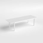 DESwan 108 in. x 39 in. Extendable Rectangular Aluminum Outdoor Dining Table