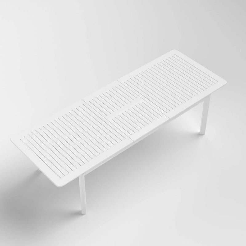 DESwan 108 in. x 39 in. Extendable Rectangular Aluminum Outdoor Dining Table