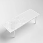 DESwan 108 in. x 39 in. Extendable Rectangular Aluminum Outdoor Dining Table