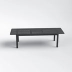 DESwan 108 in. x 39 in. Extendable Rectangular Aluminum Outdoor Dining Table