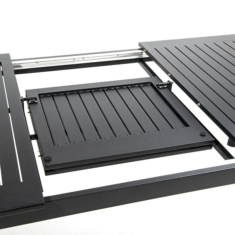 DESwan 108 in. x 39 in. Extendable Rectangular Aluminum Outdoor Dining Table