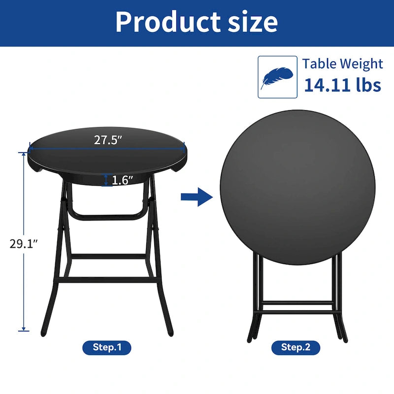 Moasis HDPE Foldable Patio Side Table