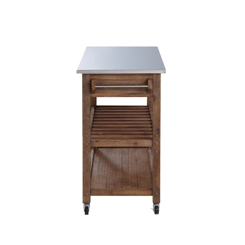 Firebranch Wire-brush Kitchen Cart