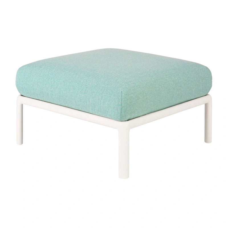 Laurel Resin All Weather Ottoman with Cushion