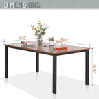 MAISON ARTS 7/5-piece Patio Dining Set, 6 Metal Patio Dining Chairs and 1 Metal Dining Table