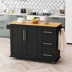 Kitchen Island Cart with 2 Door