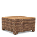 Winston Nico Antique Chestnut with Natural Teak Wood Chat Table