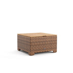 Winston Nico Antique Chestnut with Natural Teak Wood Chat Table