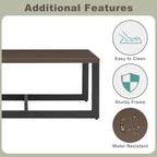 Patio Coffee Table Outdoor Metal Steel Table