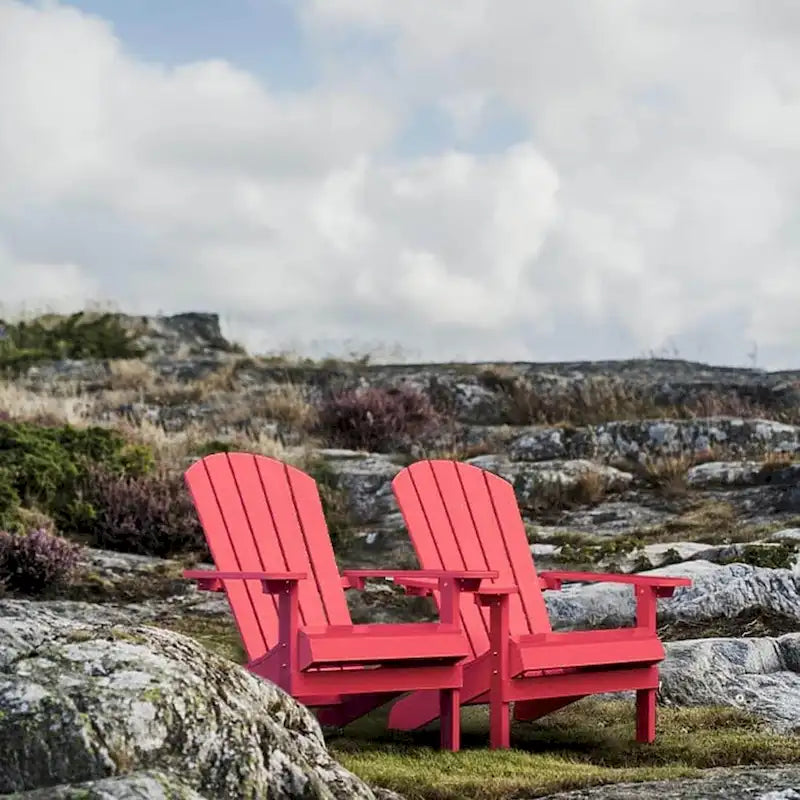 WINSOON All Weather HIPS Outdoor Plastic Adirondack Chair