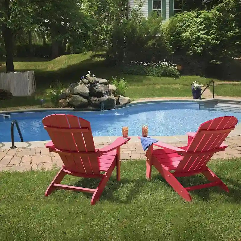 WINSOON All Weather HIPS Outdoor Plastic Adirondack Chair