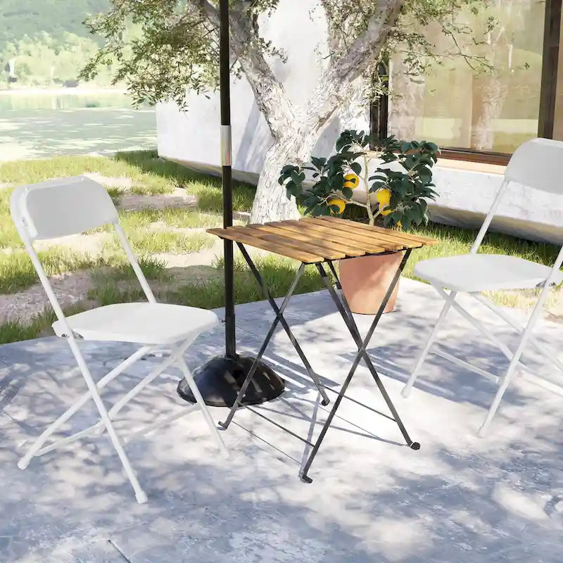 Ukuowu 10 Pack Plastic Folding Chair 350lb. Capacity for Events Office Wedding Party Picnic Kitchen Dining