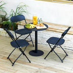 Ukuowu 10 Pack Plastic Folding Chair 350lb. Capacity for Events Office Wedding Party Picnic Kitchen Dining