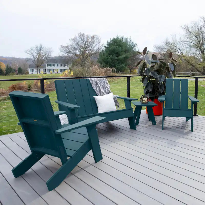 Italica Modern 4-piece Adirondack Patio Set