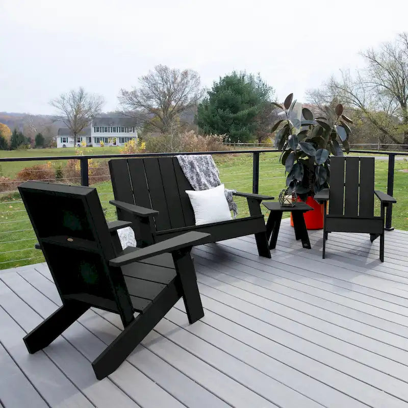 Italica Modern 4-piece Adirondack Patio Set