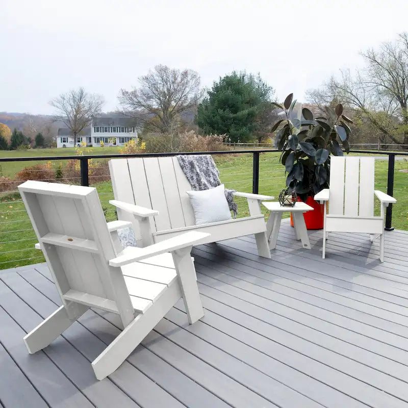 Italica Modern 4-piece Adirondack Patio Set