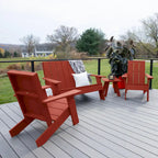 Italica Modern 4-piece Adirondack Patio Set