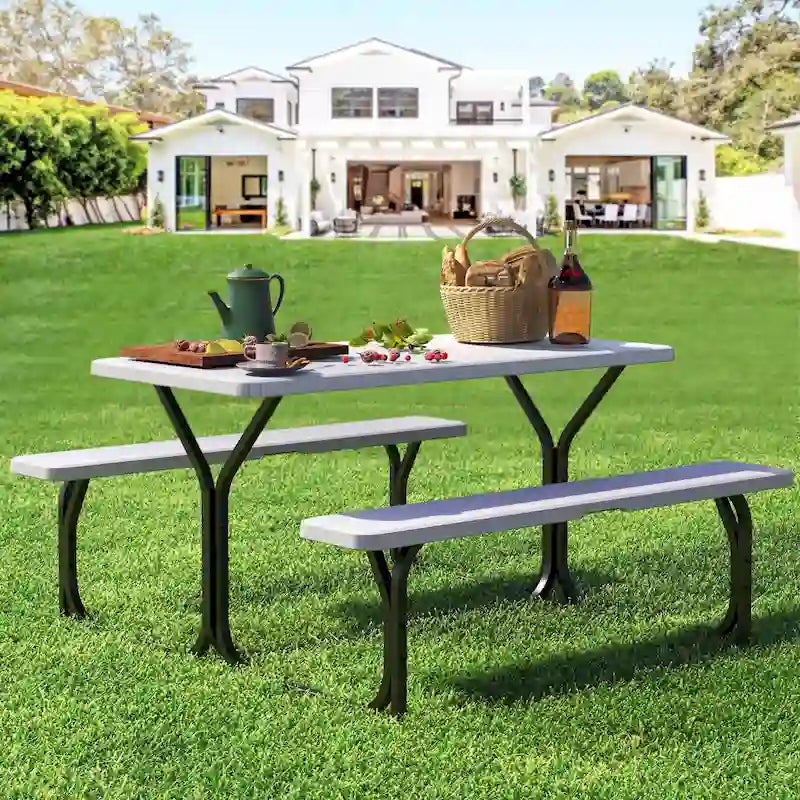 Rectangular 4 - Person Outdoor Dining Set