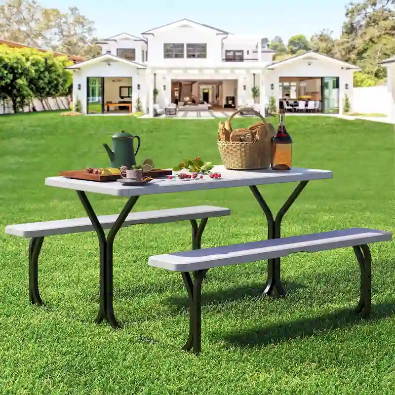 Rectangular 4 - Person Outdoor Dining Set