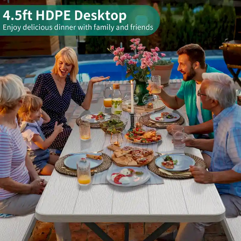 Rectangular 4 - Person Outdoor Dining Set
