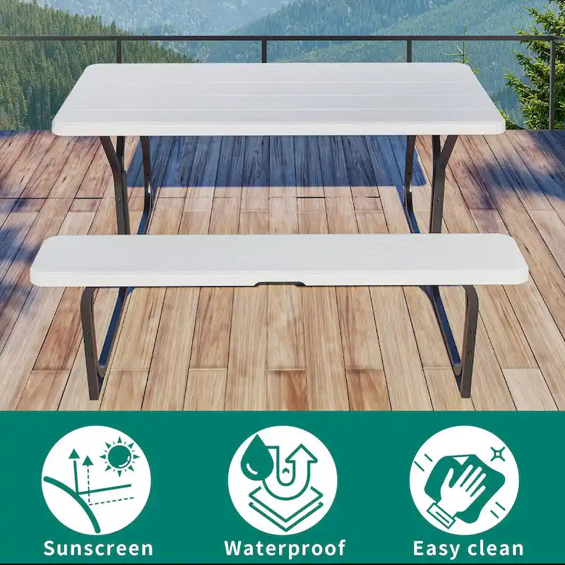 Rectangular 4 - Person Outdoor Dining Set