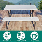 Rectangular 4 - Person Outdoor Dining Set