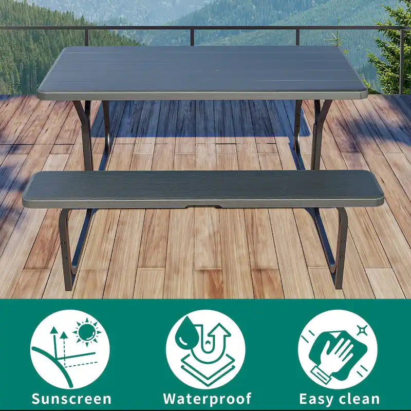 Rectangular 4 - Person Outdoor Dining Set