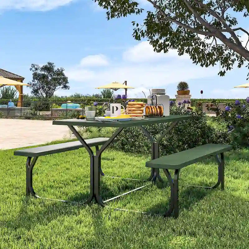 Rectangular 4 - Person Outdoor Dining Set
