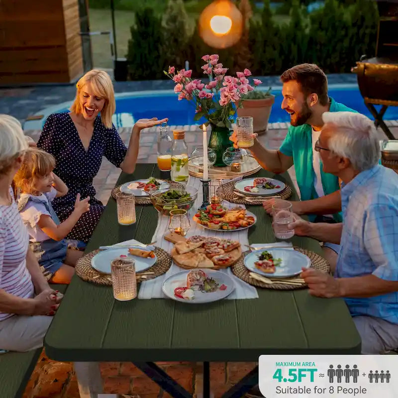 Rectangular 4 - Person Outdoor Dining Set
