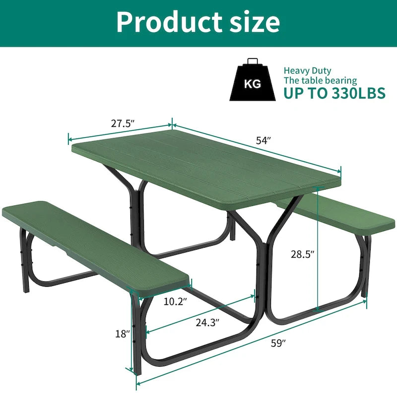 Rectangular 4 - Person Outdoor Dining Set