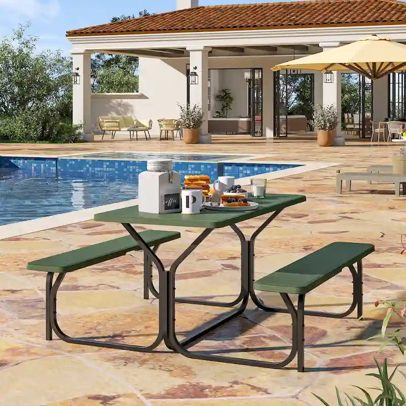 Rectangular 4 - Person Outdoor Dining Set