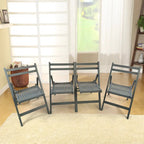 Set of 4 Foldable Wooden Special Event Chairs