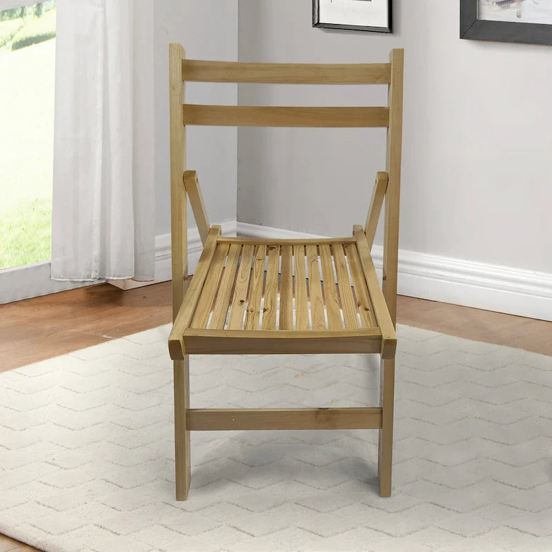 Set of 4 Foldable Wooden Special Event Chairs