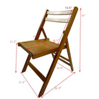 Set of 4 Foldable Wooden Special Event Chairs