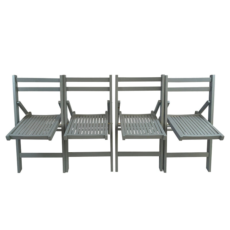 Set of 4 Foldable Wooden Special Event Chairs